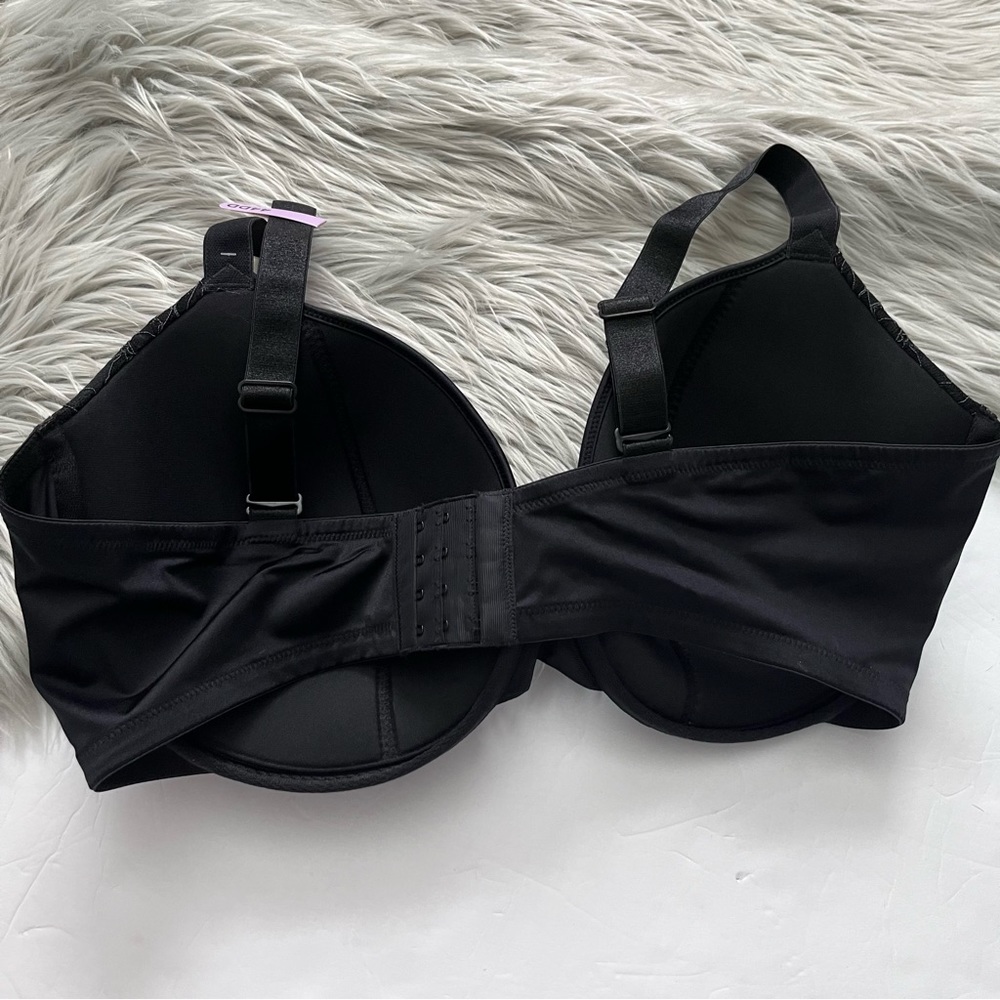 JMS Black Floral Bra 44DD NWT - Picture 2 of 4
